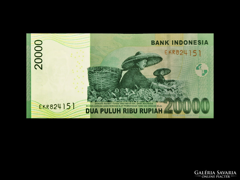 UNC - 20.000 RÚPIA - INDONÉZIA (Az eltűnk Államminiszter képmásával!) Olvass!
