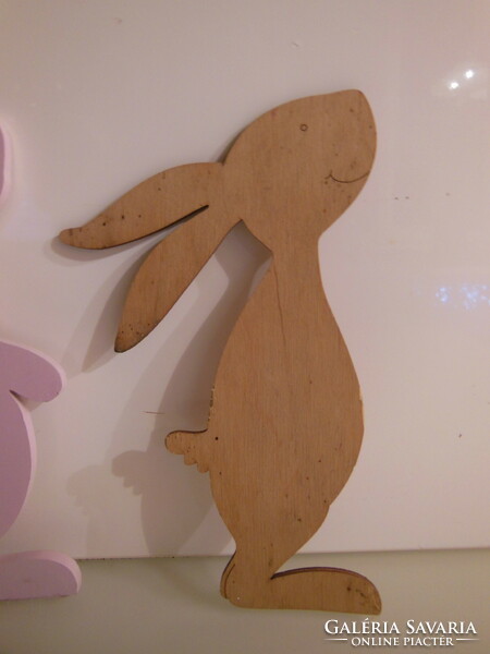 Easter - 2 pcs - bunny - wood - 20 x 13 cm - 19 x 15 cm - Austrian - flawless