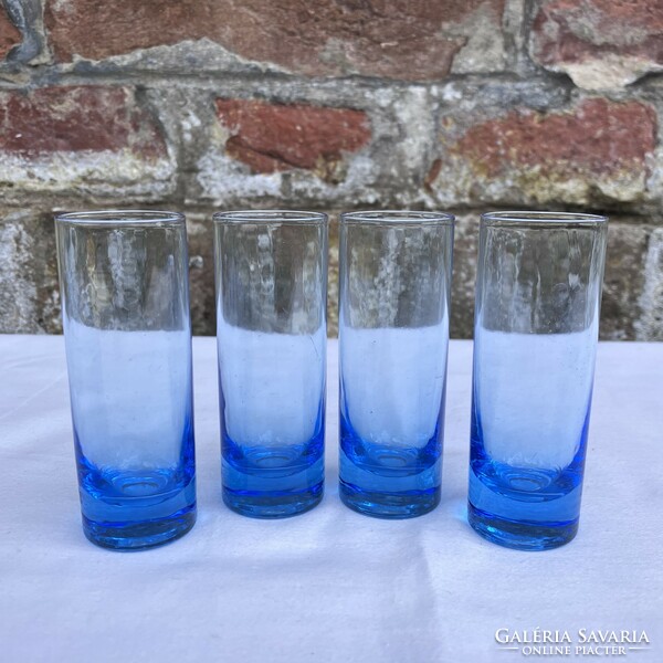 4 Blue tubes - glasses