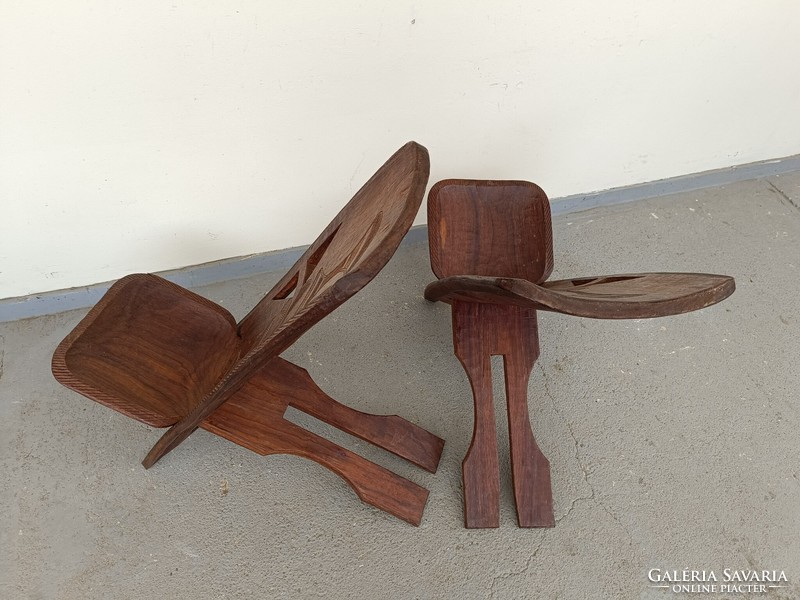 Antique African furniture heavy hardwood folding folding chair a b 882 8558