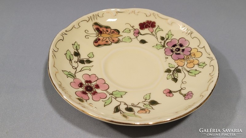 Zsolnay hand-painted butterfly coffee mocha plate coaster