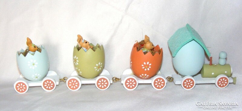 Wooden Easter Bunny Train