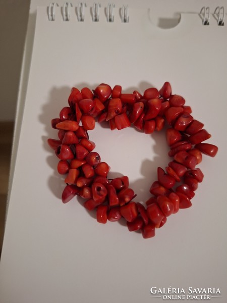 Very special colored coral bracelet.