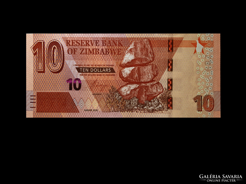 Unc - 10 dollars - Zimbabwe - 2020 (first member of a new series!)