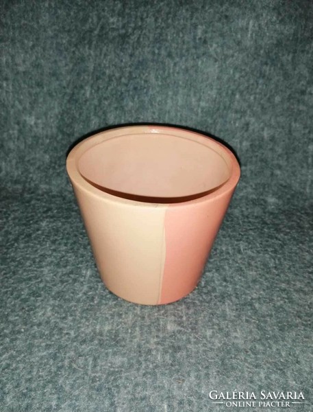 Ceramic pot with flower pattern (a12)