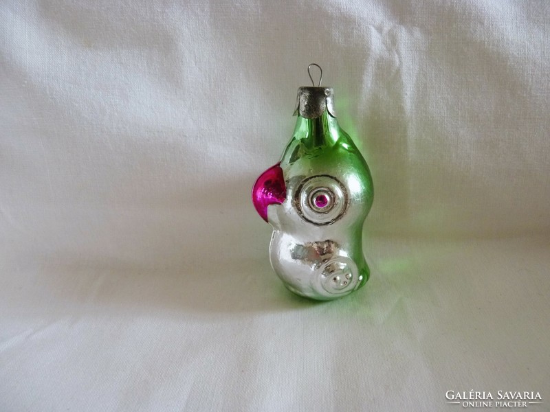 Old glass Christmas tree decoration - parrot!