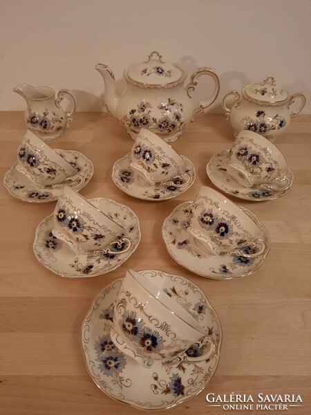 Zsolnay tea set for 6 people