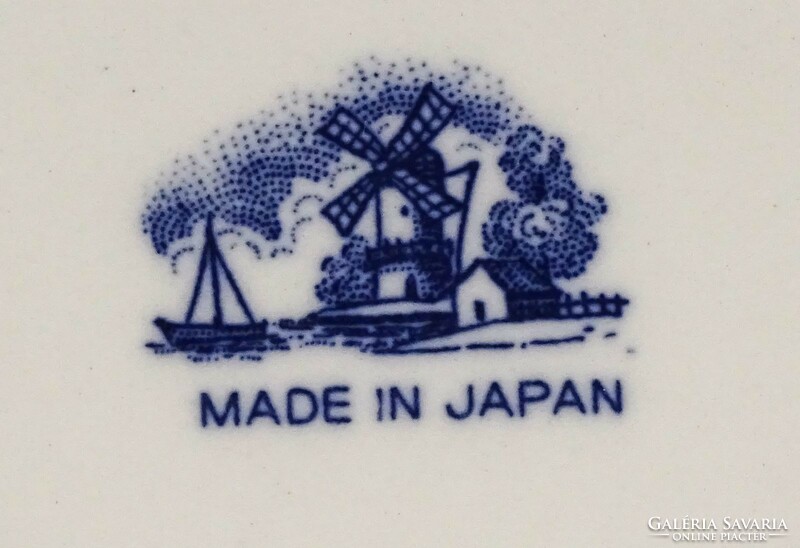 1Q847 Szélmalmos japán porcelán teáskészlet vagy kávéskészlet