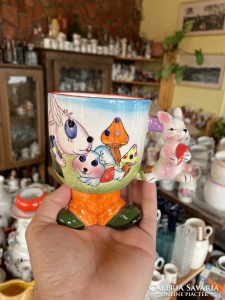 Beautiful colorful Easter Easter mug bunny bunny decoration holiday