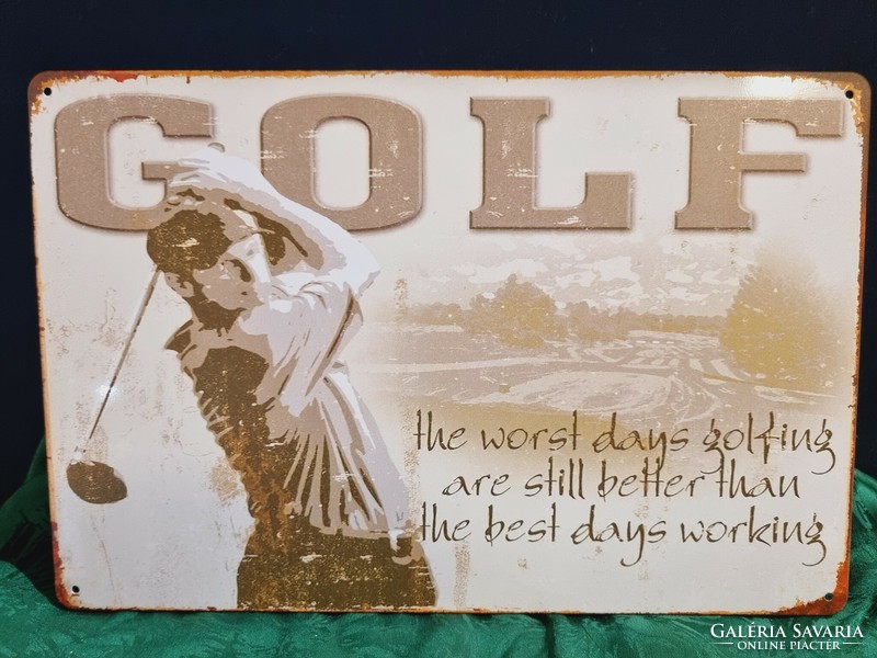 Golf Vintage fém tábla ÚJ! (79)