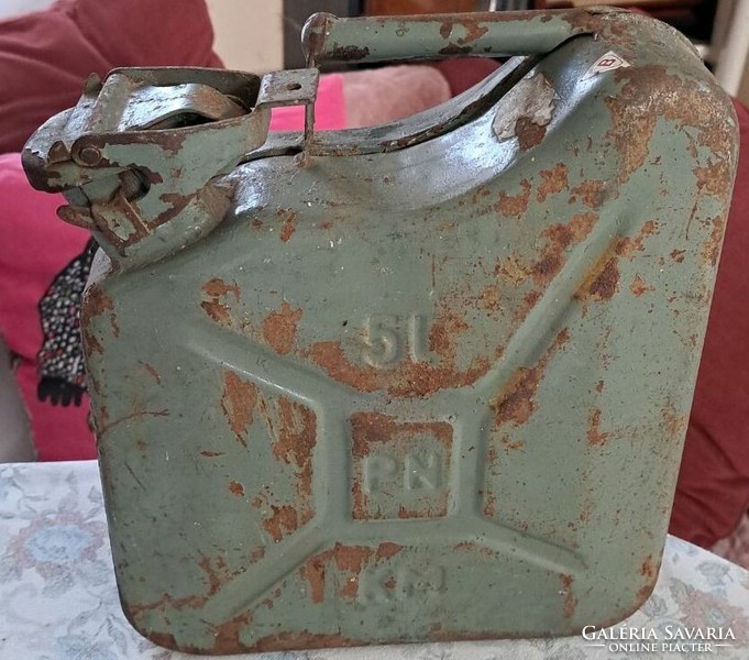 Old petrol can - 5 liter marble can