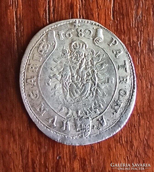 1682 KB, I. Lipót ezüst XV krajcár