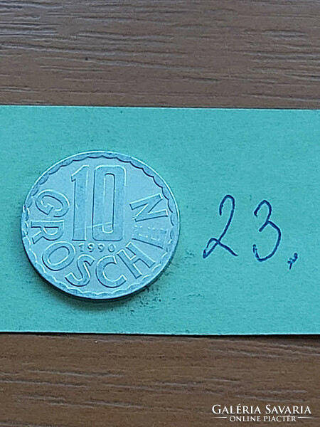 Austria 10 groschen 1990 alu. 23