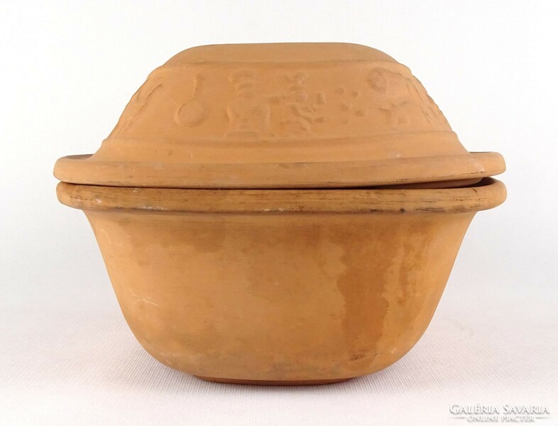 1Q899 large pot bowl Roman bowl earthenware baking dish