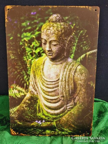 Buddha Vintage fém tábla ÚJ! (46)