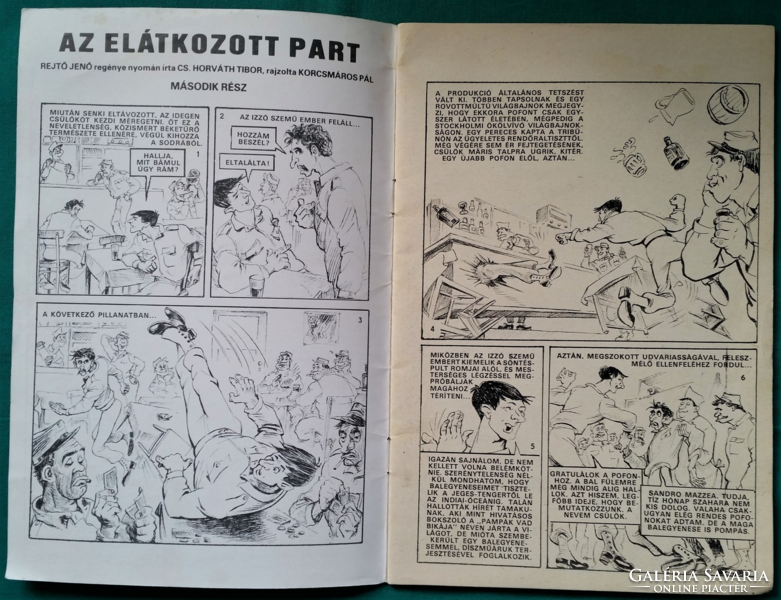 Jenő Rejtő: the cursed shore 1-2. - Black and white comic book - hidden series #6-7.