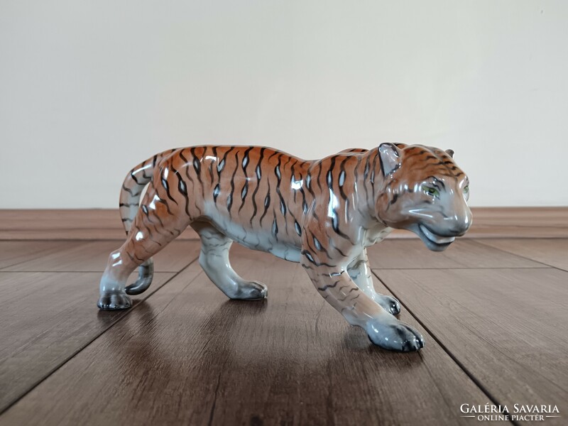 Old Herend porcelain tiger