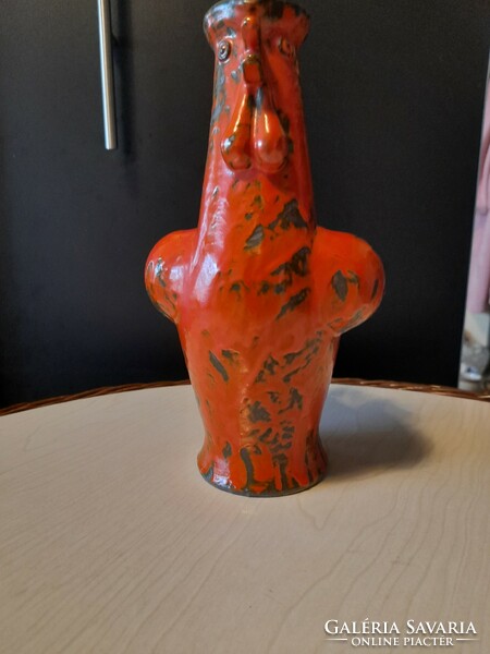 Lénárt Mihály rooster pottery