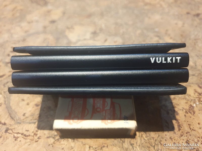 Double vulkit metal hole holder wallet file holder