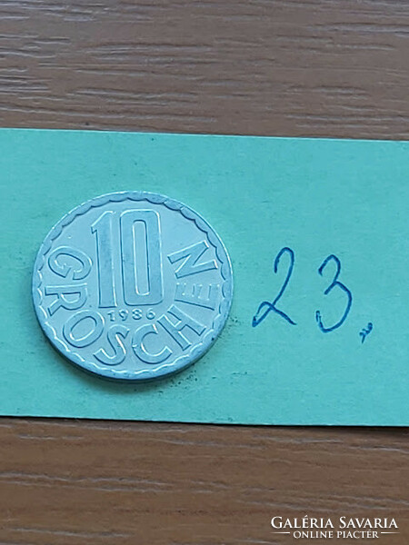 Austria 10 groschen 1986 alu. 23