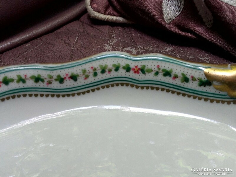Museum tk klösterle 1830-1893 hand painted tray with handles cake plate - art&decoration