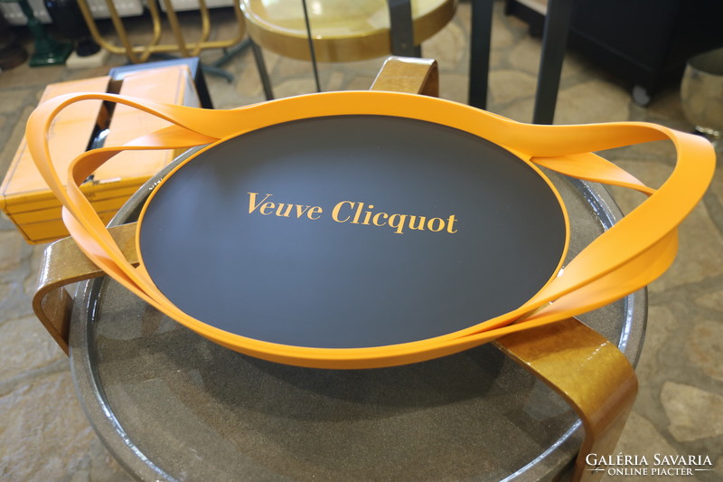 Champagne veuve clicquot champagne serving tray - original French bar equipment - champagne gift