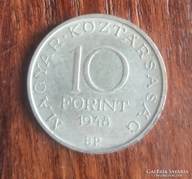 Silver 10 forints from the dance series 1948, 20 grams