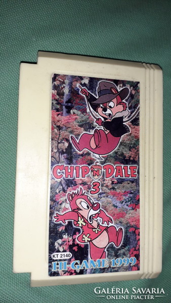 Retro yellow cassette nintendo video game - chip and dale 3.. Condition as per pictures 26.