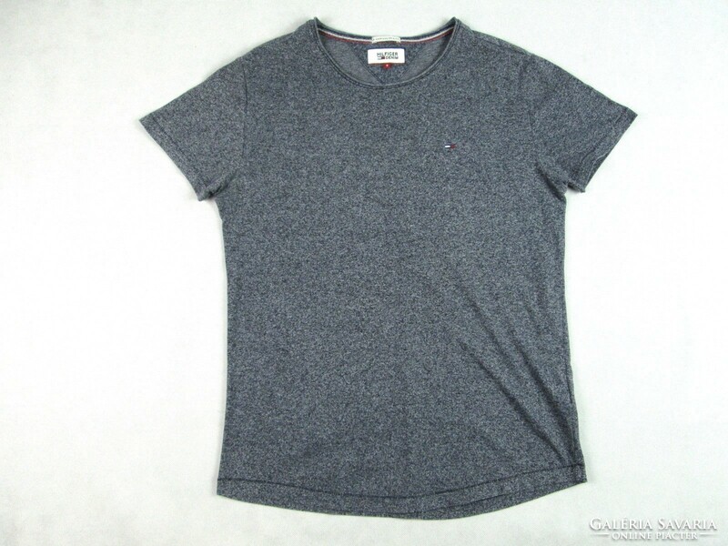 Original tommy hilfiger (m) sporty short-sleeved grey-blue men's t-shirt
