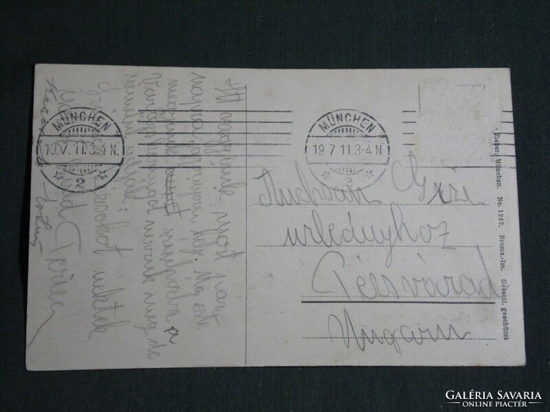 Képeslap,Postcard,,Germany,München,Blick vom Maximilianeum, 1911