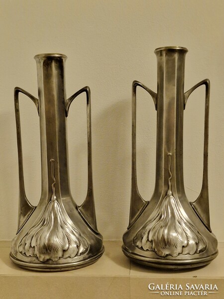 Unique and rare pair of silver irons