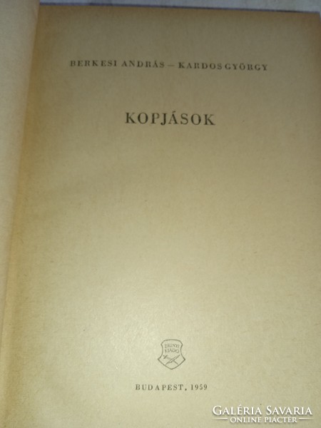 Berkesi András-Kardos György - Kopjások 1959