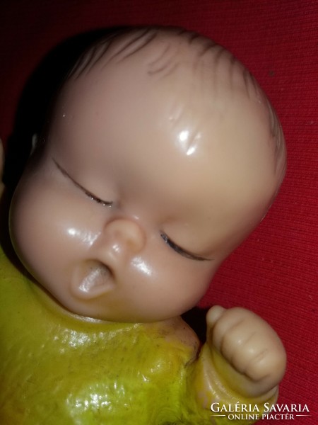 Antique Aradeanca rare yawning stretching little girl doll rubber figure 24 cm, good condition according to the pictures