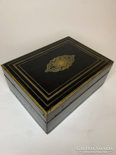 Viennese boulle style wooden box
