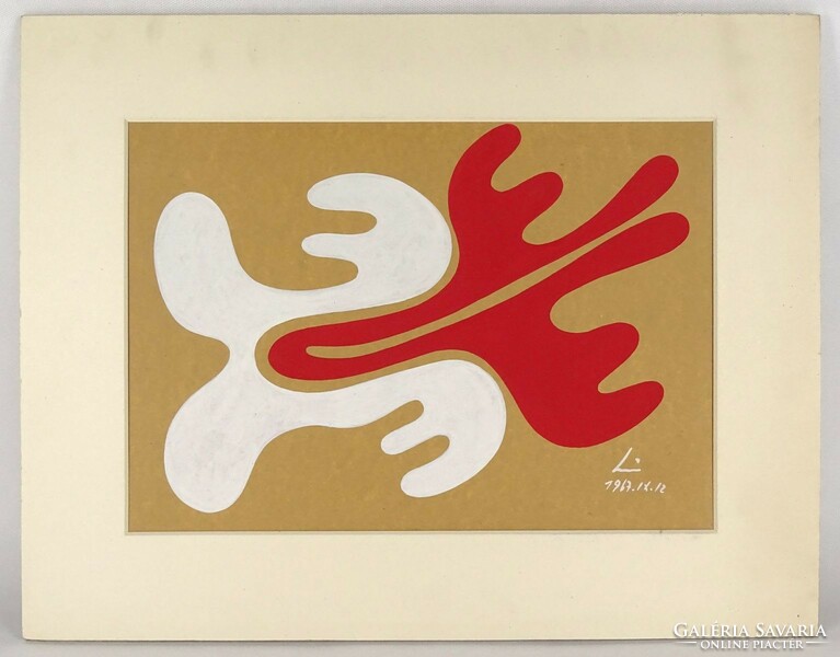 1Q787 istván lehel : abstract composition 1967