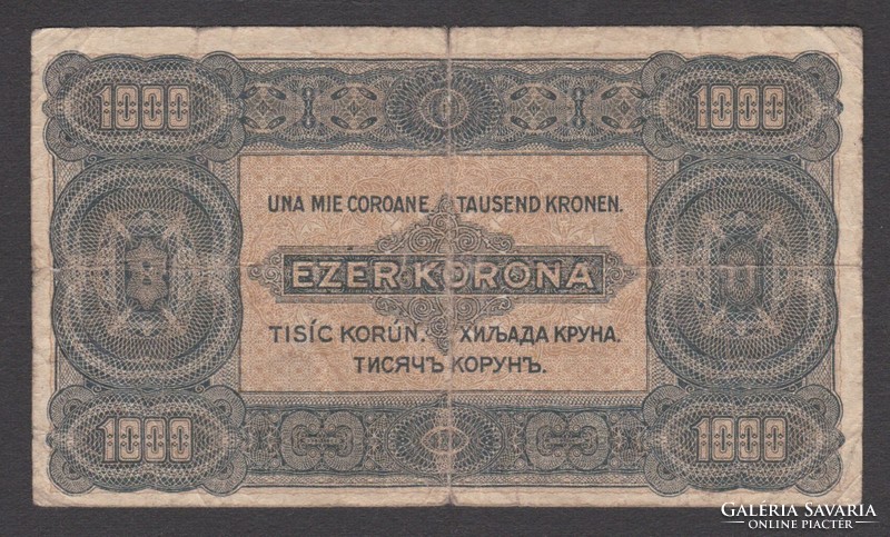 1000 Korona in pairs (1920 and 1923) (g+,p+)