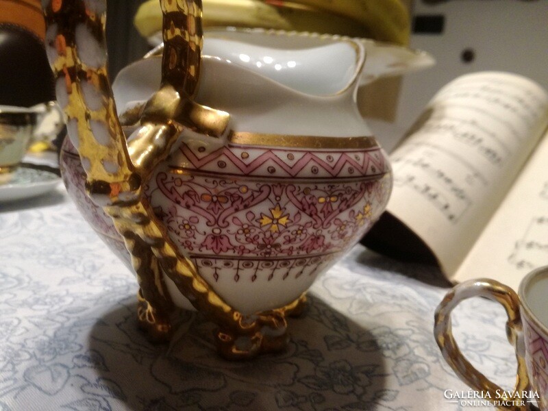 Fabulous hand-painted milk jug - 1800s - art&decoration
