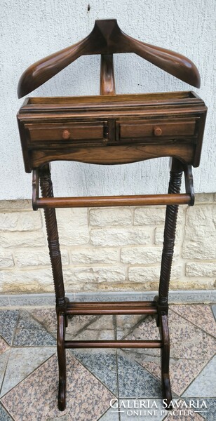 Beautifully carved mahogany sideboard clothes rack, clothes rack with hanger