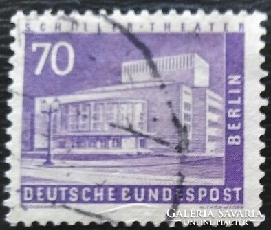 Bb152p / Germany - Berlin 1958 Berlin cityscapes stamp set 70 pf. Its value is sealed