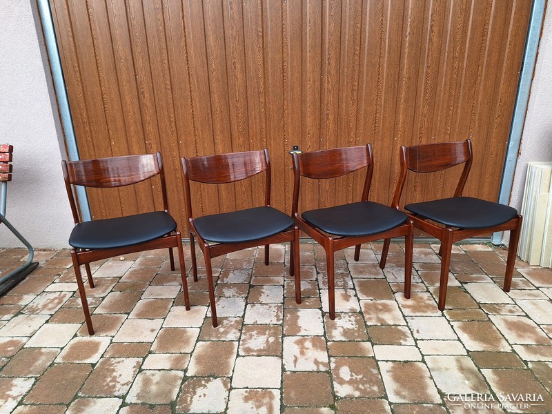 4 Danish teak chairs