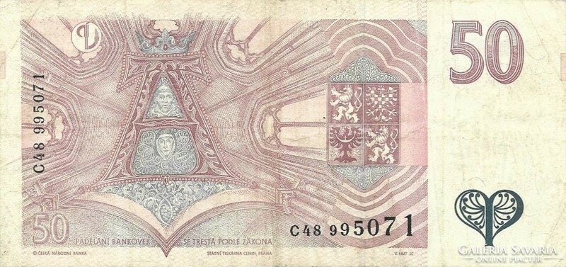 50 korun korona 1997 Csehország 2.