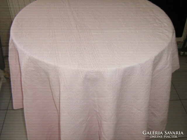 Wonderful baroque leaf pattern pink woven tablecloth