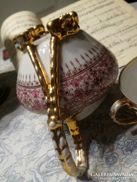 Fabulous hand-painted milk jug - 1800s - art&decoration