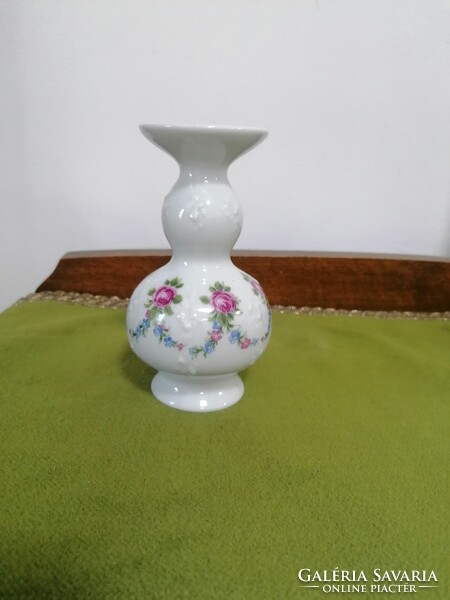 Wallendorf gyönyörű rózsás porcelán váza