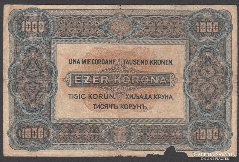 1000 Korona párban (1920 és 1923) (G+,P+)