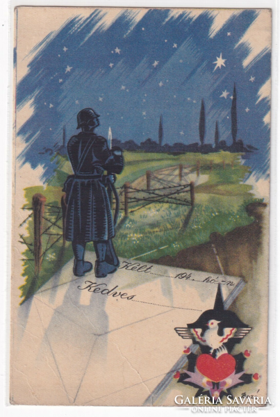 H:84 BOZÓ Tábori posta képeslap postatiszta "Irredenta lapok"