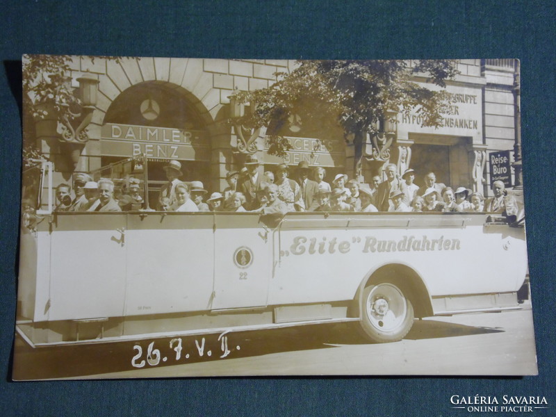Képeslap,Postcard,Germany,"Elit" Rundfahrten Berlin-Potsdam,autós,buszos túra , 1935