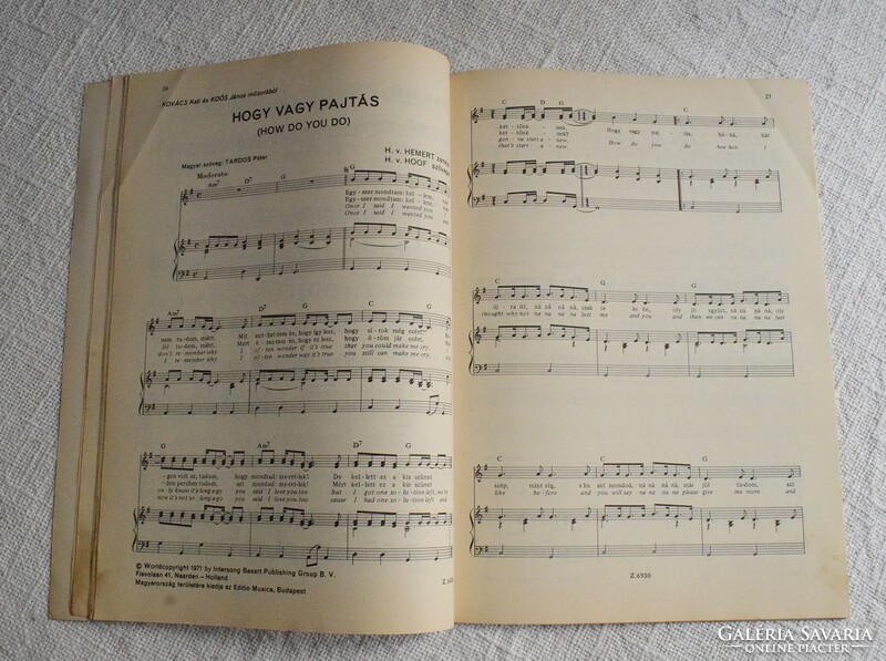New Year's dance album 1973. Sheet music sheet vocal part, piano, with chord notation, sheet music, music publisher 1972