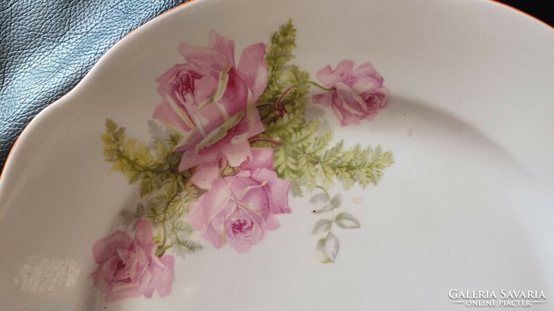 3 db Zsolnay rózsás tányér