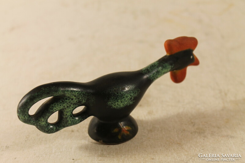Art deco glazed ceramic rooster 519